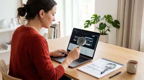 Individual website check in a personal consultation